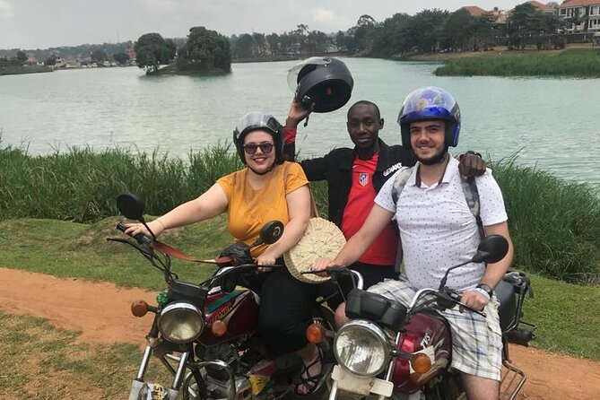 Kampala boda boda tours [motorbike tours]. - Riding through downtown Kampala and Owino Market’s organized chaos