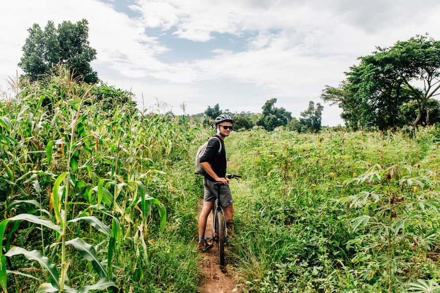 Kampala: Lake Victoria Island Cycling Tour - The final 2 kilometers and the boat pickup
